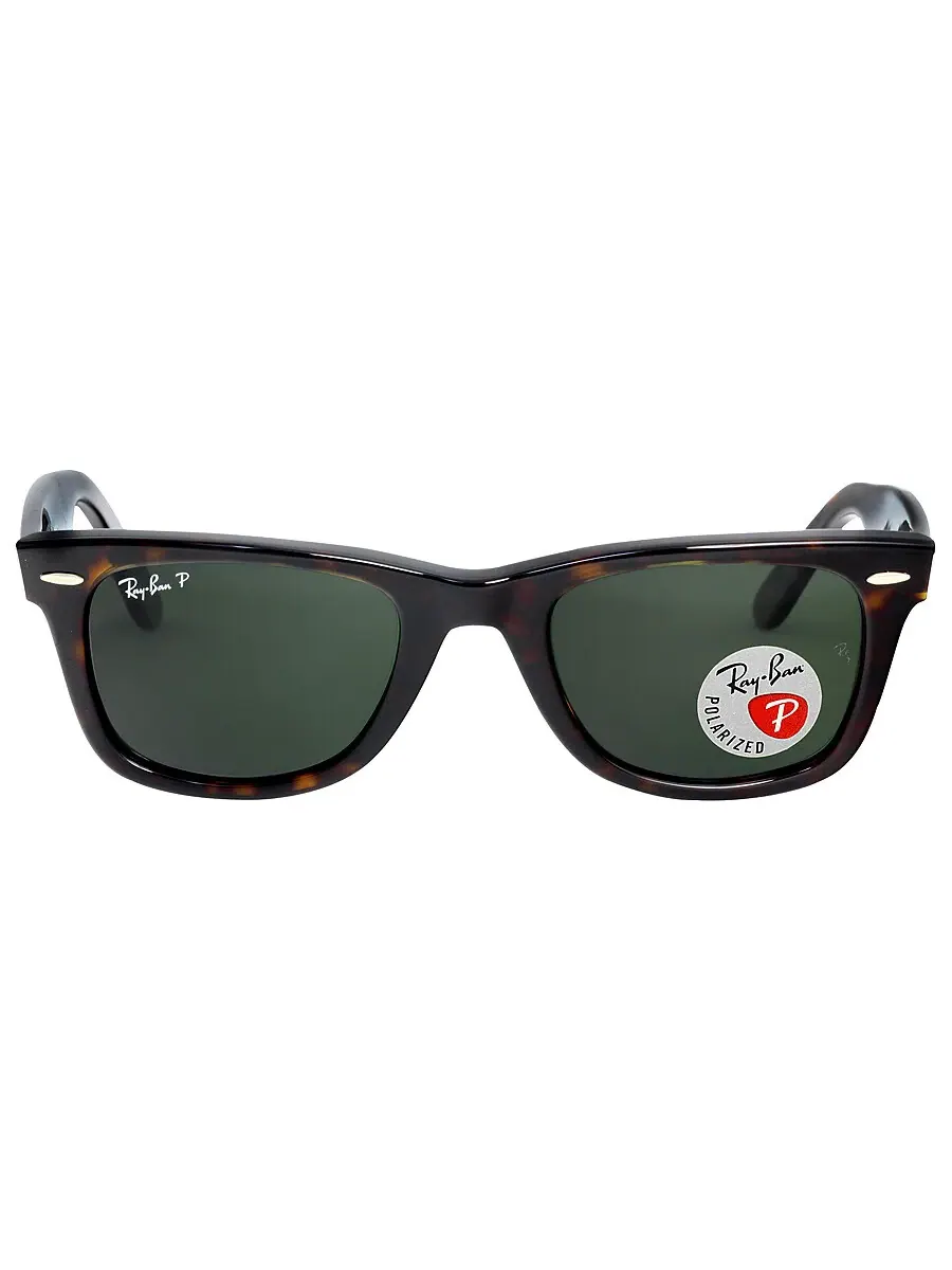Солнцезащитные очки Ray Ban Original Wayfarer Classic Polarized Green Classic G-15 унисекс RB2140