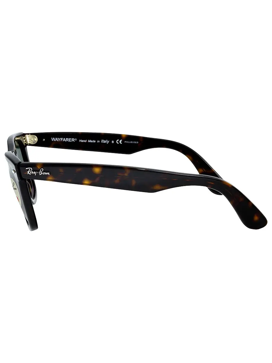 Солнцезащитные очки Ray Ban Original Wayfarer Classic Polarized Green Classic G-15 унисекс RB2140 — изображение 4 из 5