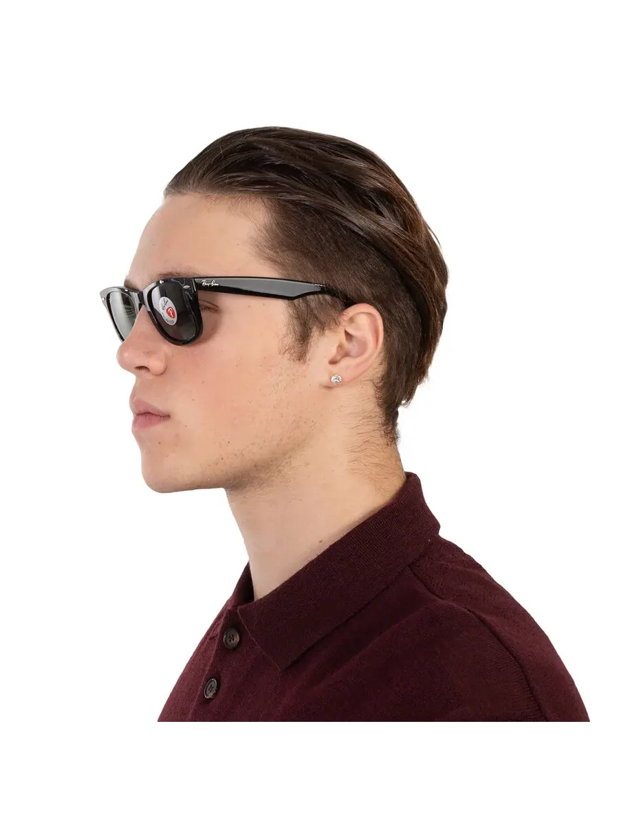 Солнцезащитные очки Ray Ban Original Wayfarer Polarized Green Classic G-15 Square унисекс RB2140 — изображение 2 из 5
