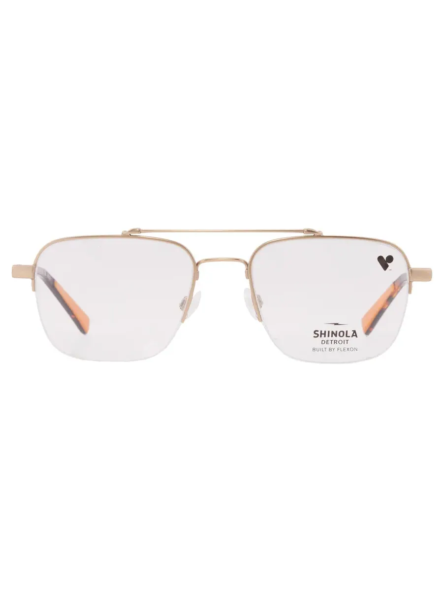 Мужские очки Shinola Demo Navigator SH21000 717 52 — золотистый
