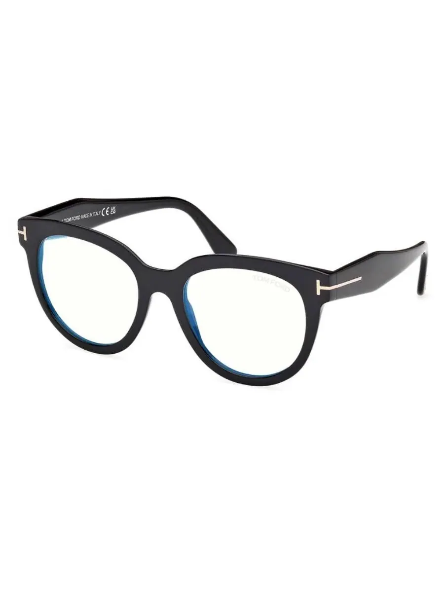 Женские очки Tom Ford Blue Light Block Butterfly FT5987-B 001 52
