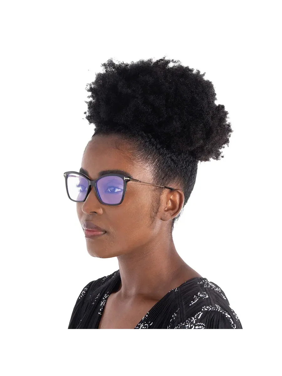 Женские очки Tom Ford Blue Light Block Cat Eye FT5687-B 001 56 — 2