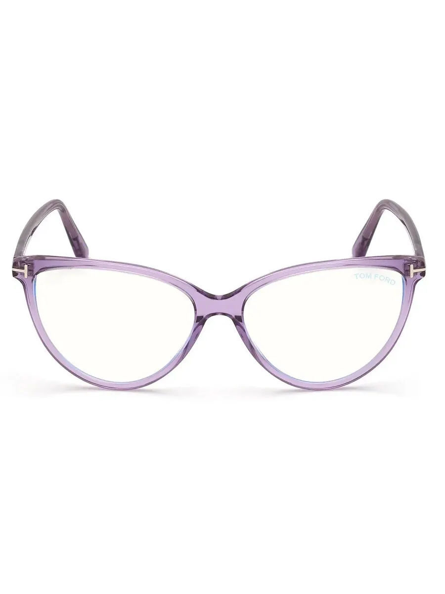 Женские очки Tom Ford Blue Light Block Cat Eye FT5743-B 078 57, сиреневый