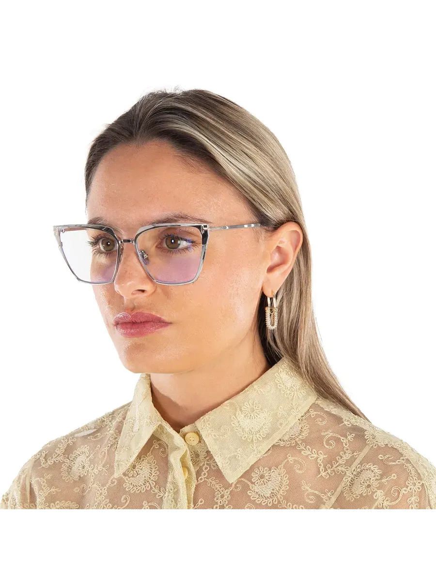 Женские очки Tom Ford Blue Light Block Cat Eye FT5945-B 016 56 — 2
