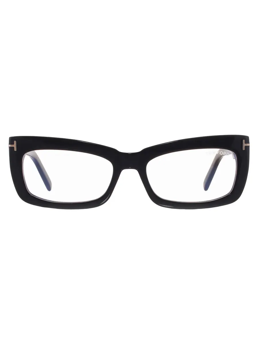 Женские очки Tom Ford «кошачий глаз» с защитой от синего света FT5966-B 001 55