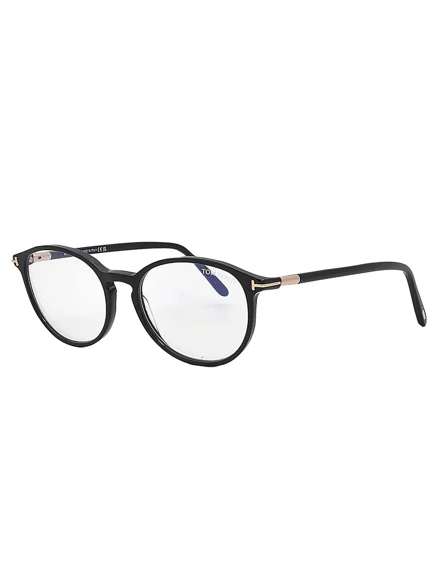 Женские очки Tom Ford Blue Light Block овальные FT5617-B 001 52 — 3