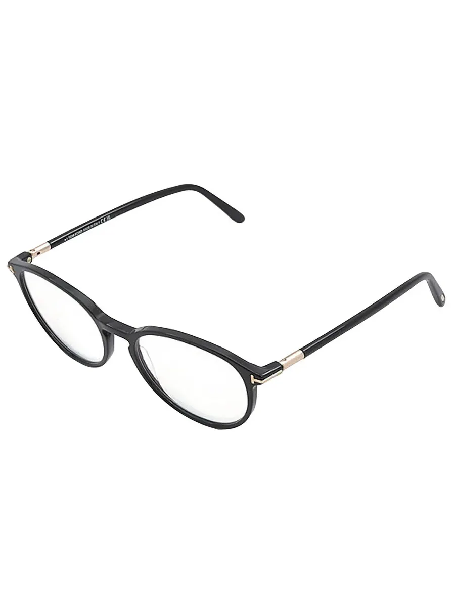 Женские очки Tom Ford Blue Light Block овальные FT5617-B 001 52 — 5