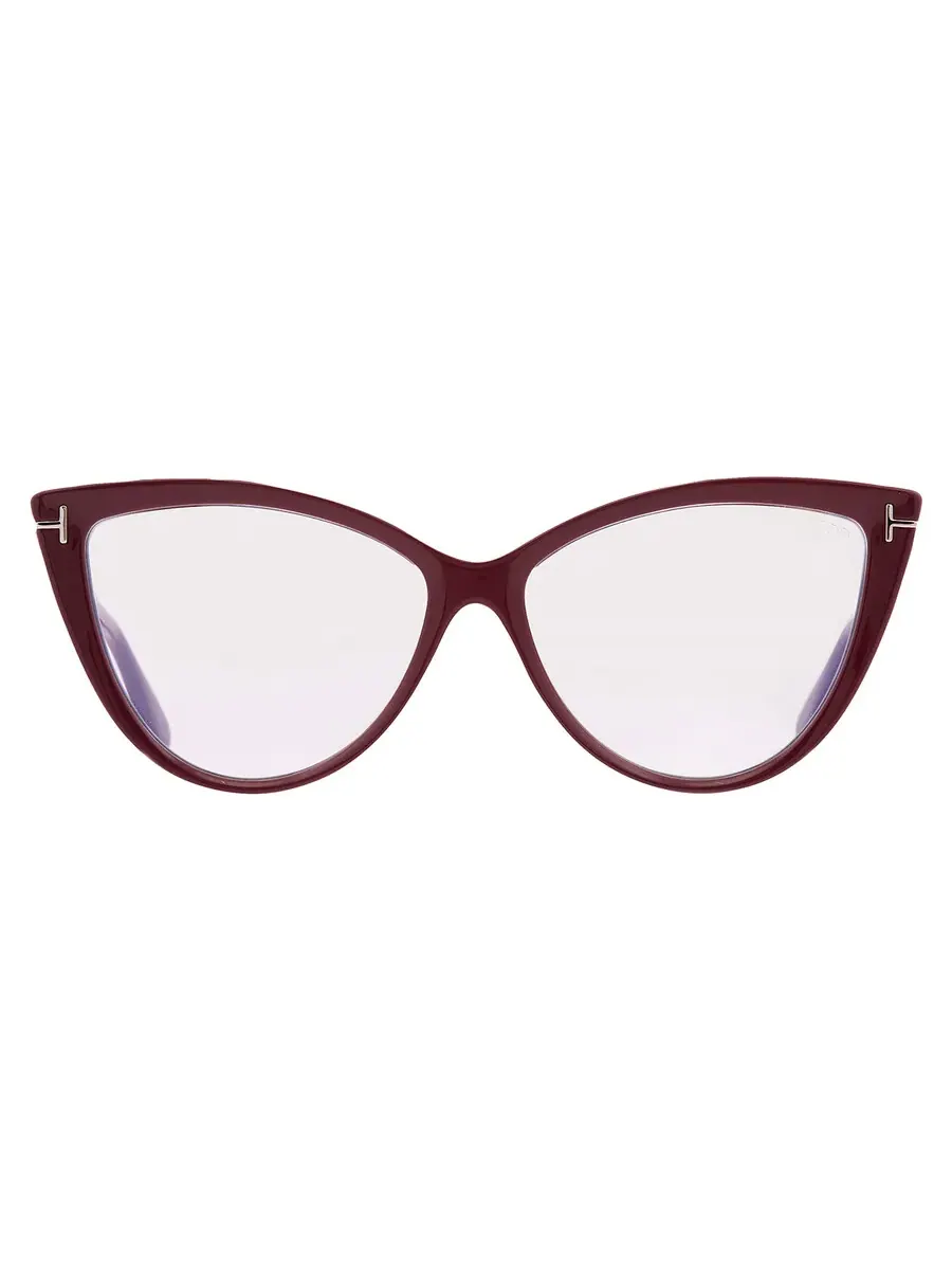 Женские очки Tom Ford Blue Light Bock Cat Eye FT5843-B 074 56