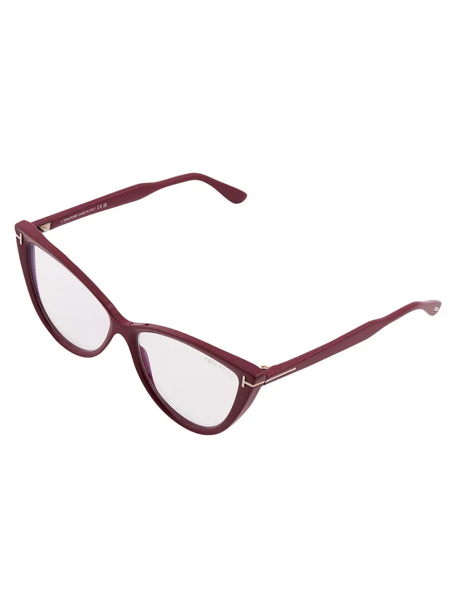 Женские очки Tom Ford Blue Light Bock Cat Eye FT5843-B 074 56 — 3