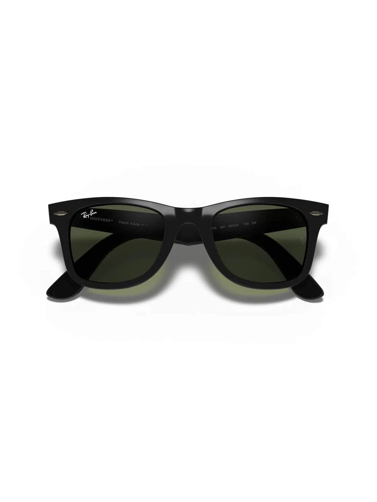 Солнцезащитные очки Ray-Ban Wayfarer Ease RB4340 — изображение 4 из 6, черный/-зеленый