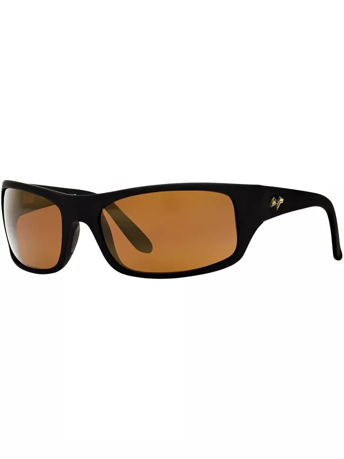 Поляризованные солнцезащитные очки PEAHI Maui Jim — изображение 1 из 2, черный/коричневый