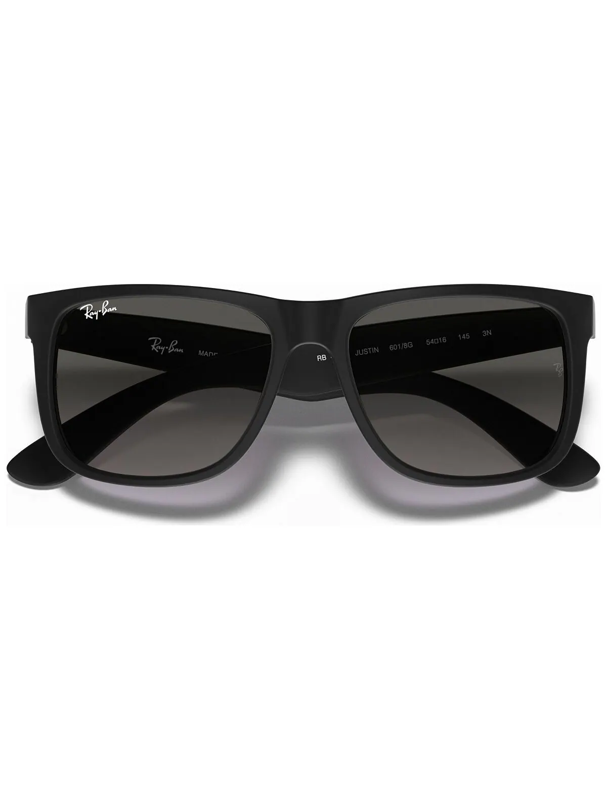 Солнцезащитные очки унисекс, RB4165 Justin с градиентом Ray-Ban — изображение 6 из 6, черный/серый