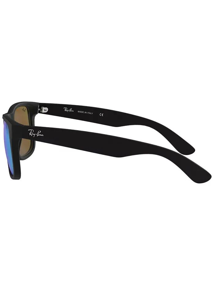 Унисекс солнцезащитные очки с низкой перемычкой, RB4165F JUSTIN COLOR MIX Ray-Ban — изображение 3 из 10, черный