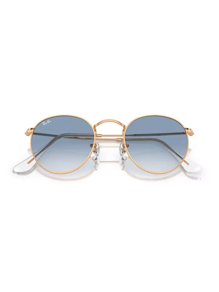 Унисекс-солнцезащитные очки, RB3447 ROUND METAL Ray-Ban — изображение 2 из 7, розовый золотистый