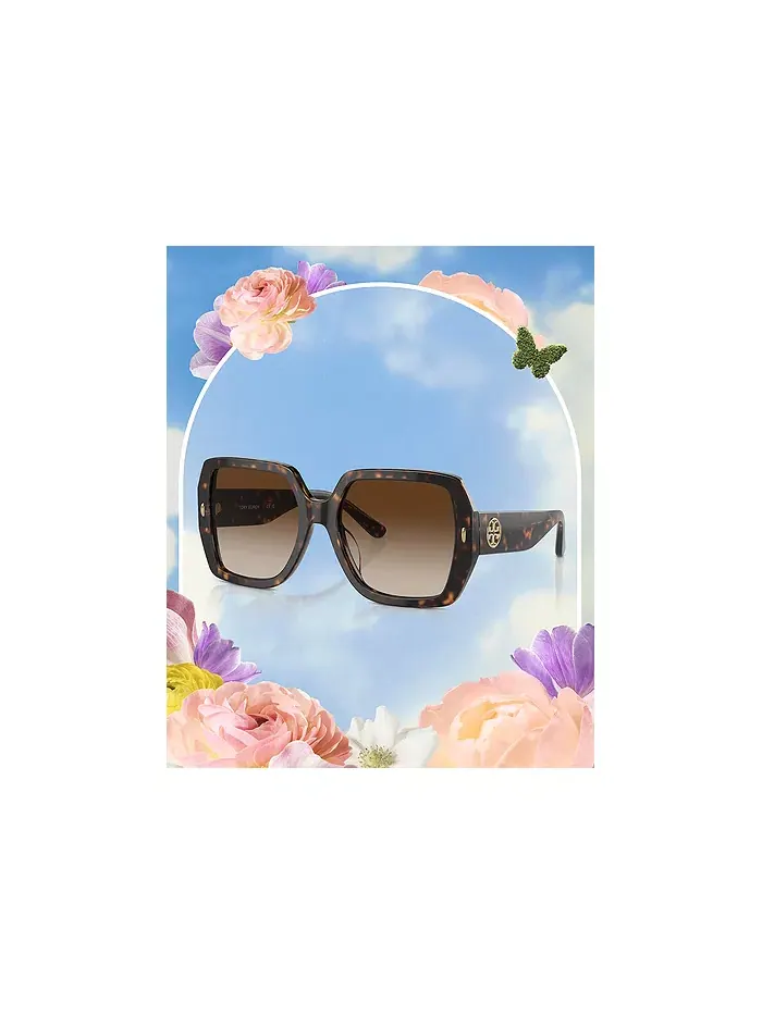 Женские солнцезащитные очки, TY7191U Tory Burch — изображение 6 из 7, коричневый