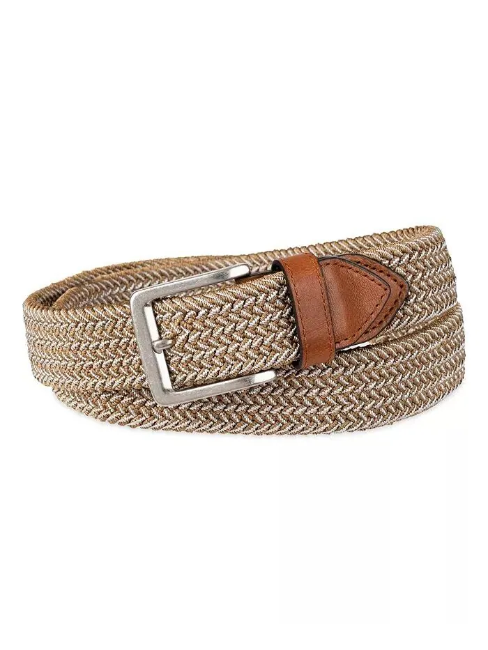 Мужской двухцветный эластичный плетеный ремень Tommy Bahama