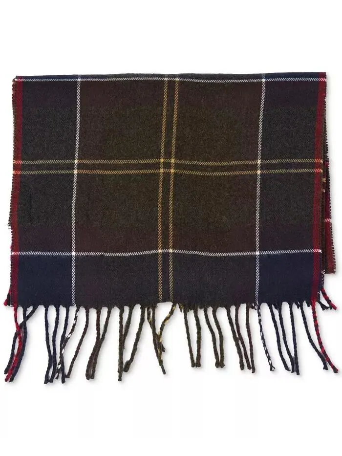 Мужской шарф в клетку Galingale в клетку тартан Barbour