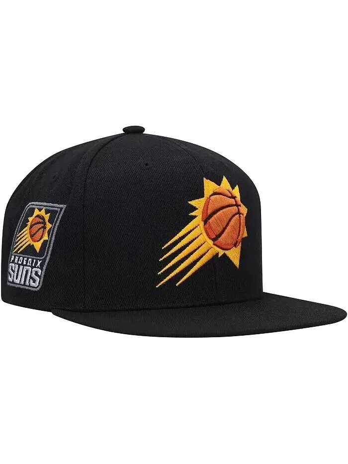 Мужская кепка Black Phoenix Suns Side Core 2.0 Snapback Mitchell & Ness — черный