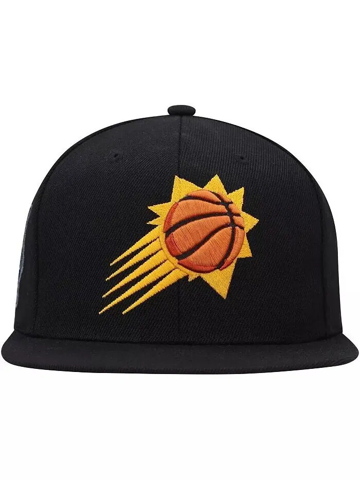 Мужская кепка Black Phoenix Suns Side Core 2.0 Snapback Mitchell & Ness — изображение 3 из 4, черный