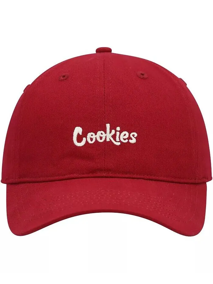 Мужская бордовая оригинальная папина регулируемая шляпа Cookies — изображение 3 из 4