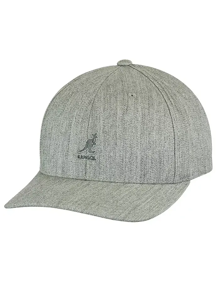 Мужские бейсболки Wool Flexfit для бейсбола и спорта Kangol — изображение 1 из 2, серый