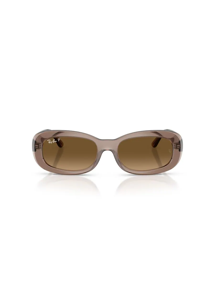 Женские поляризованные солнцезащитные очки, RB2221 Ray-Ban — изображение 2 из 6, прозрачный бежевый