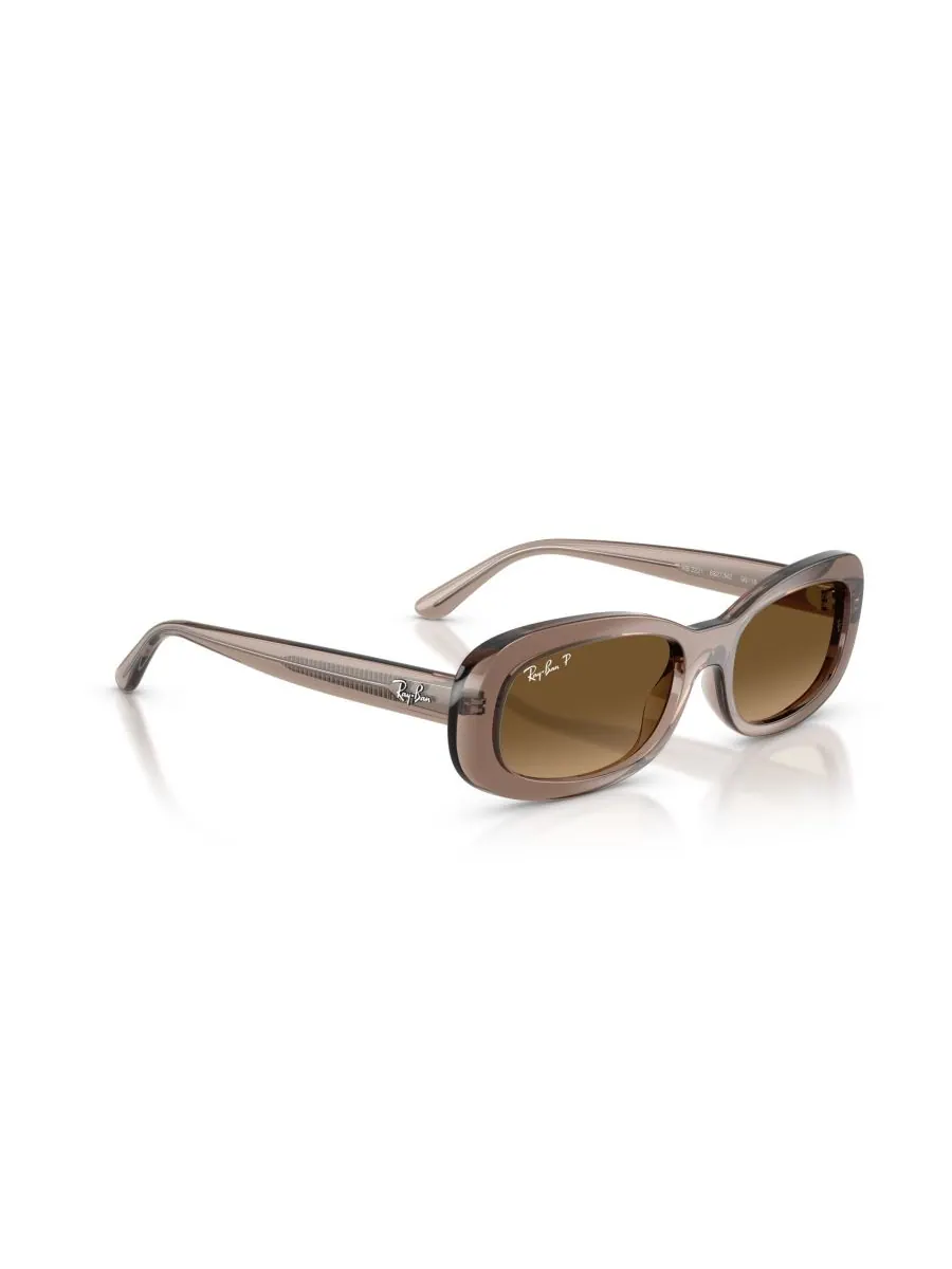 Женские поляризованные солнцезащитные очки, RB2221 Ray-Ban — изображение 6 из 6, прозрачный бежевый