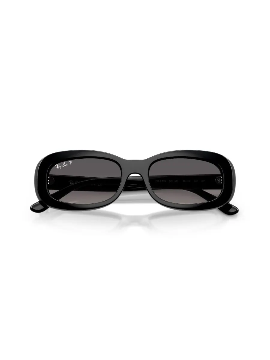 Женские поляризованные солнцезащитные очки, RB2221 Ray-Ban — изображение 4 из 4, черный