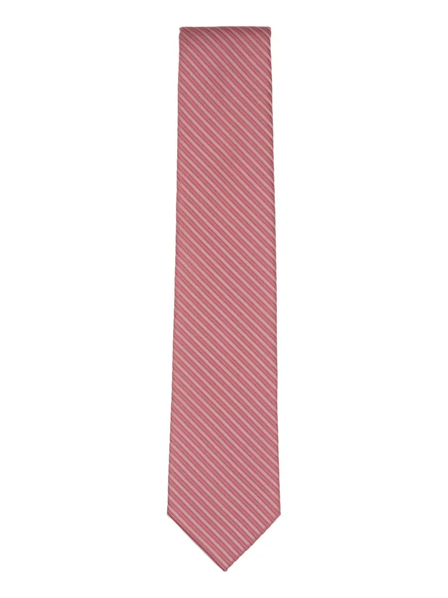Мужской полосатый галстук Fenwich Perry Ellis — изображение 2 из 3, розовый