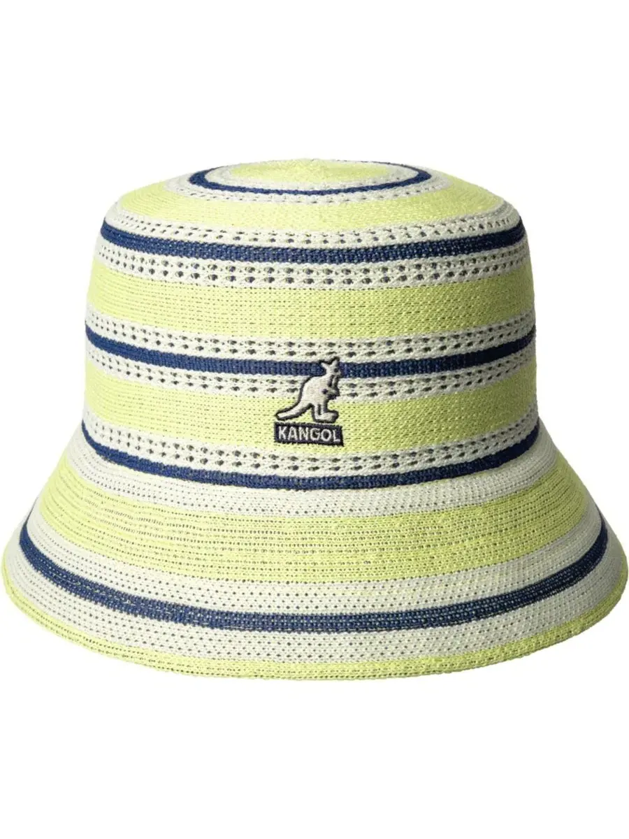 Панама с полями 6 см, с принтом, Resort Stripe Lahinch Kangol — мульти