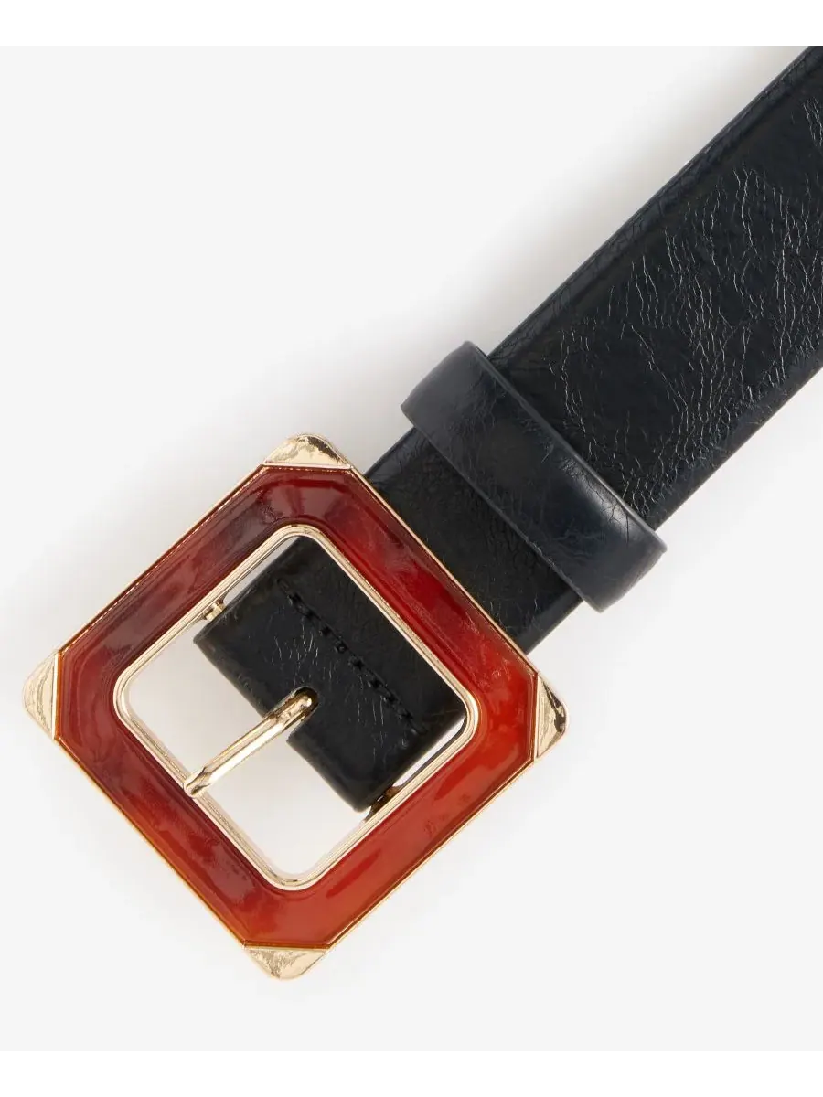 Ремень для брюк с квадратной пряжкой из смолы и металла Square Resin and Metal Buckle Pant Belt — изображение 2 из 2