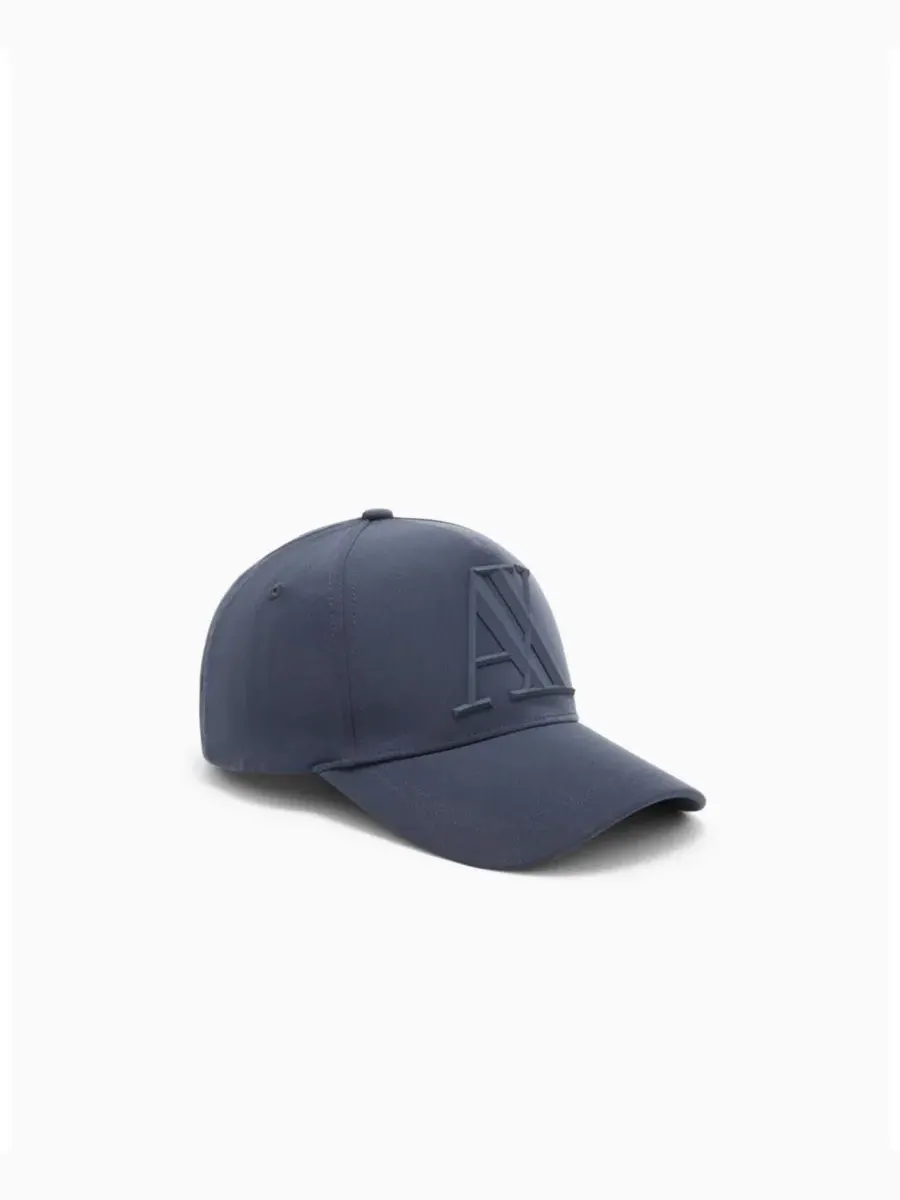 Кепка с регулируемым ремешком и текстурным логотипом A|X Armani Exchange — синий