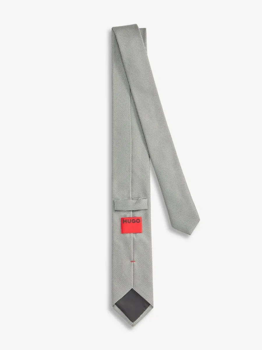 Галстук-бабочка HUGO by Hugo Boss Neat Skinny Silk Blend — изображение 2 из 3, зеленый