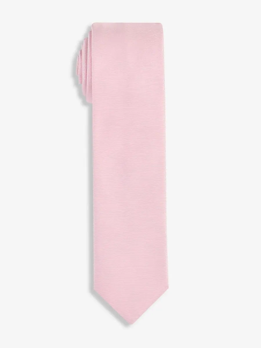 Галстук зауженный Neat Pattern Hugo Boss — изображение 1 из 3, светлый розовый/красный