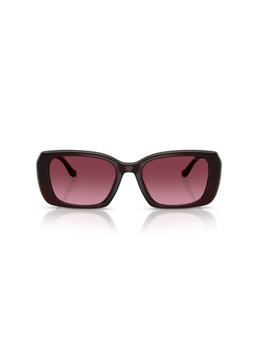 Женские квадратные солнцезащитные очки, CBY82 HC8435U COACH, Milky Merlot — изображение 2 из 6