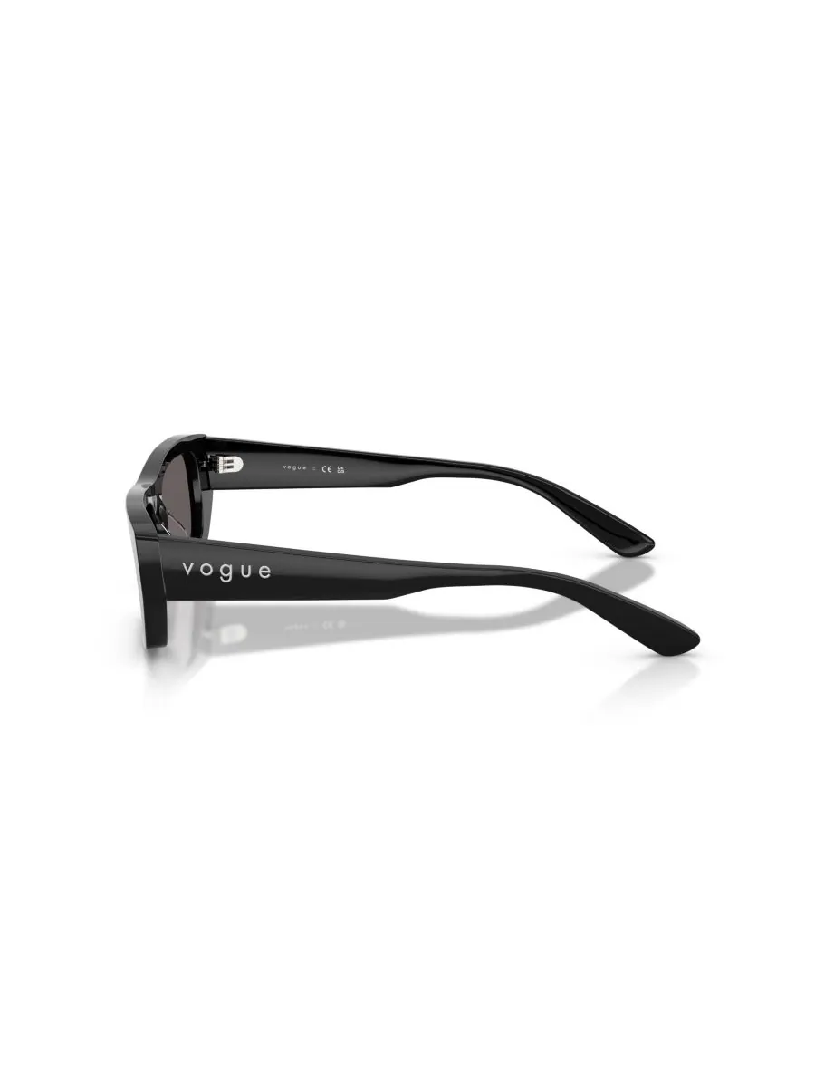 Женские прямоугольные солнцезащитные очки, VO5657SU Vogue Eyewear — изображение 4 из 10, черный