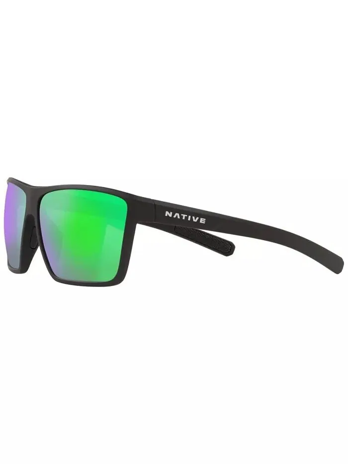 Мужские поляризационные солнцезащитные очки Native Wells XL, зеркало XD9023 Native Eyewear — изображение 2 из 10, черный