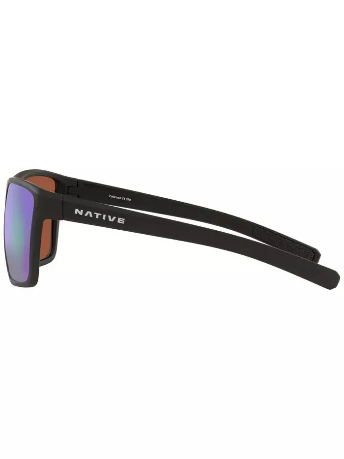 Мужские поляризационные солнцезащитные очки Native Wells XL, зеркало XD9023 Native Eyewear — изображение 4 из 10, черный