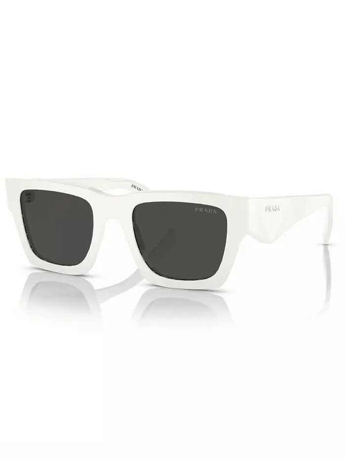 Мужские солнцезащитные очки Symbole Square PRADA — изображение 1 из 5, белый