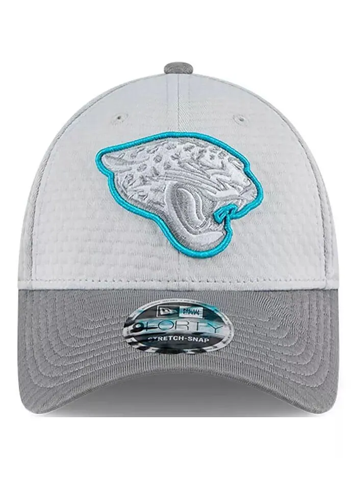 Мужская серая регулируемая кепка Jacksonville Jaguars 2024 NFL Training Camp 9FORTY New Era — изображение 2 из 4, серый