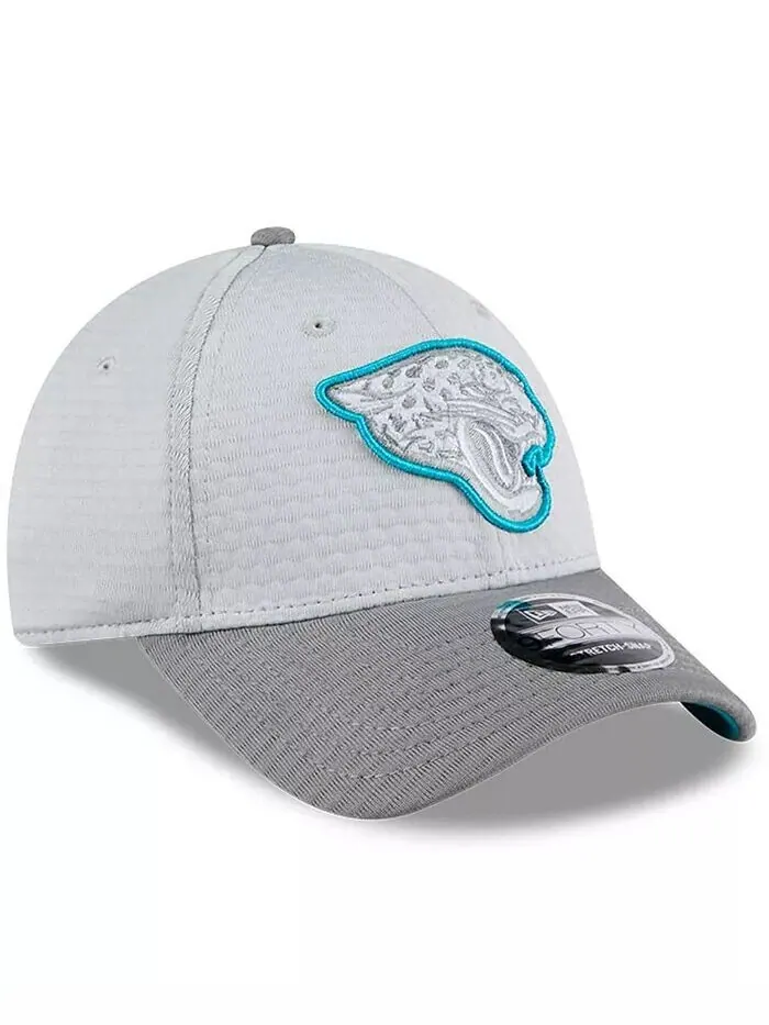 Мужская серая регулируемая кепка Jacksonville Jaguars 2024 NFL Training Camp 9FORTY New Era — изображение 3 из 4, серый
