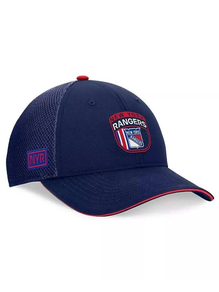 Мужская темно-синяя кепка Trucker Adjustable Hat New York Rangers 2024 NHL Draft on Stage Fanatics — изображение 1 из 4