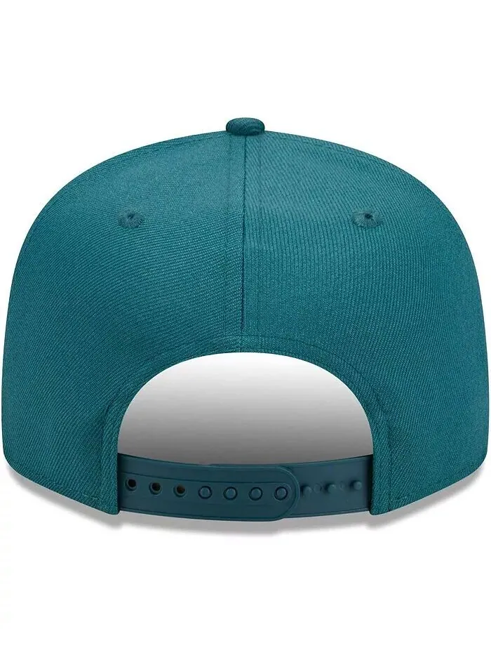 Мужская бейсболка Midnight Green Philadelphia Eagles Main Script 9FIFTY Snapback New Era — изображение 3 из 4, зеленый