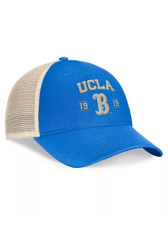Мужская синяя кепка UCLA Bruins Heritage Waylon Trucker Adjustable Top of the World — изображение 2 из 4
