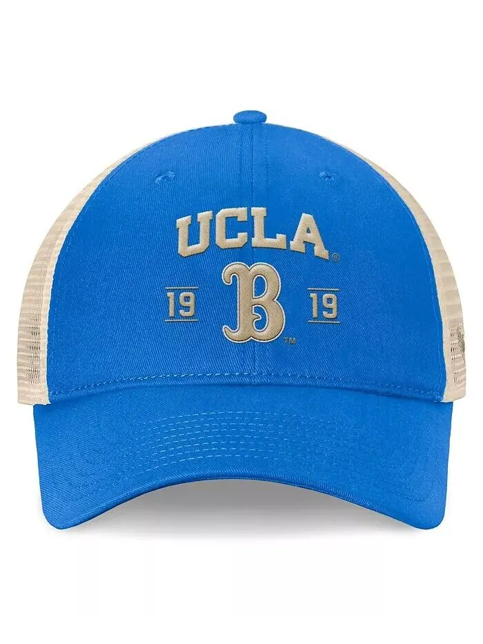 Мужская синяя регулируемая кепка UCLA Bruins Heritage Waylon Trucker Top Of The World — изображение 3 из 4, синий натуральный