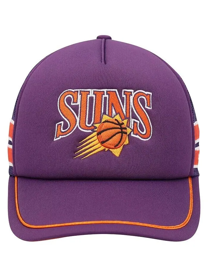 Мужская фиолетовая кепка Trucker Adjustable Phoenix Suns Sidebrand Stripes '47 Brand — изображение 4 из 4
