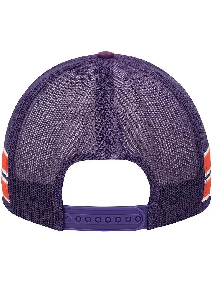 Мужская фиолетовая регулируемая кепка Phoenix Suns Sidebrand Stripes Trucker '47 Brand — изображение 2 из 4, фиолетовый