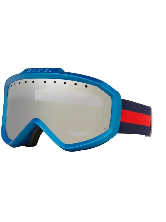Унисекс большие солнцезащитные очки, GG1210S GC001928 Gucci — изображение 1 из 5, синий
