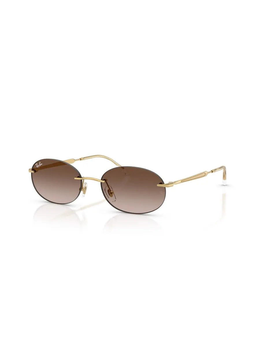 Солнцезащитные очки овальной формы унисекс, RB3767 Ray-Ban — изображение 1 из 5, золотистый