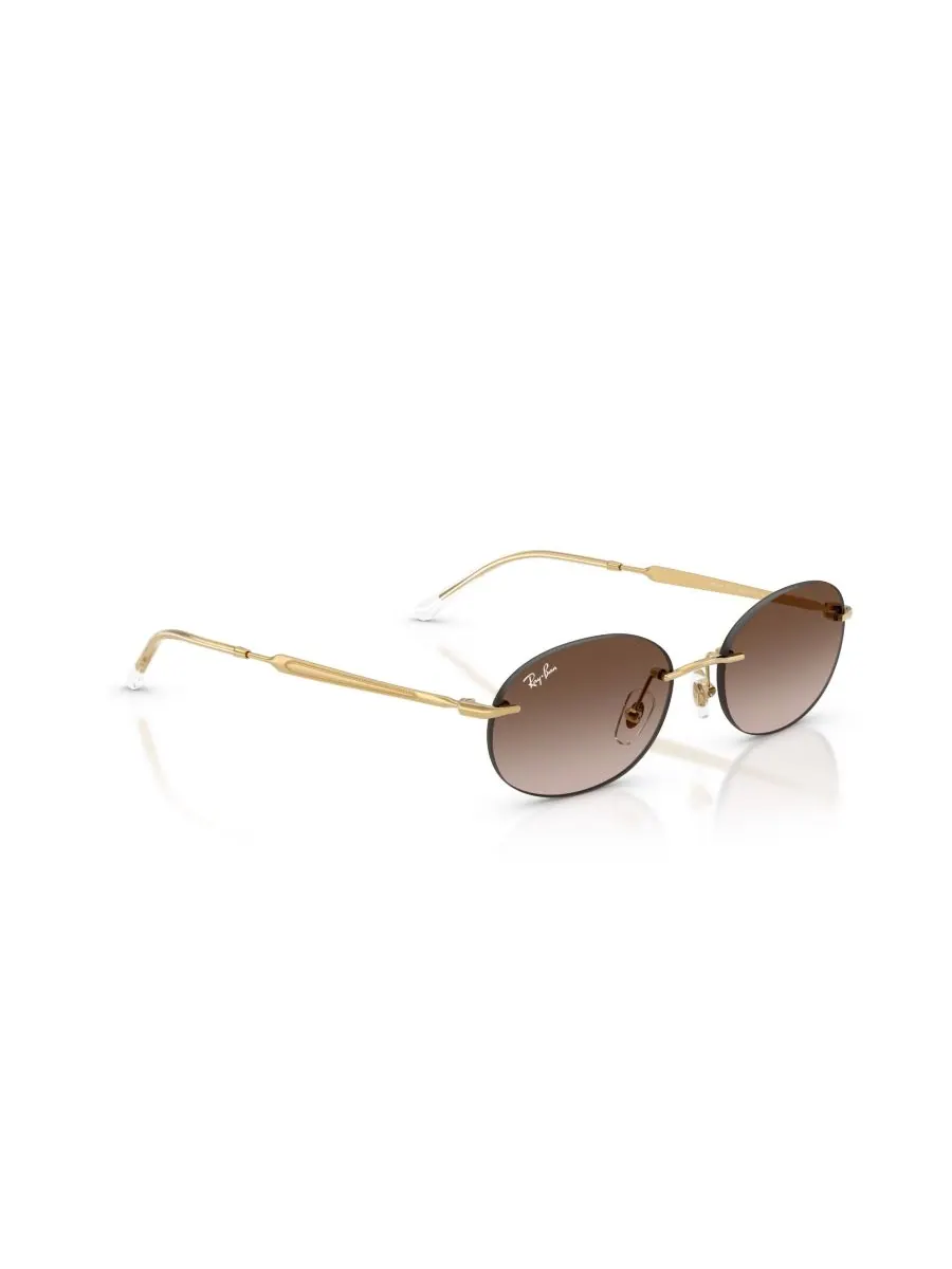 Солнцезащитные очки овальной формы унисекс, RB3767 Ray-Ban — изображение 2 из 5, золотистый